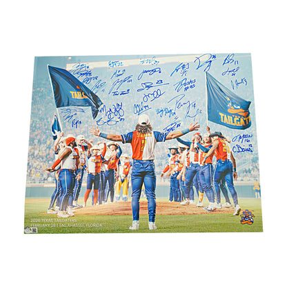 Texas Tailgaters 2026 Team Signed 16x20 Photograph