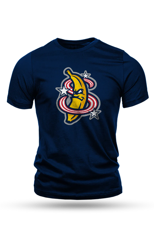 Bananas Short Sleeve Stars and Stripes Tee - Navy