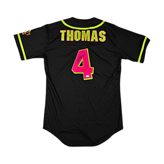 Tanner Thomas Autographed Black 2024 Party Animals Jersey