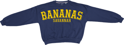 Women's Bananas Janise Oversized Crew - Navy