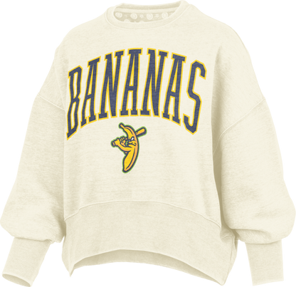WOMEN'S Bananas Oversized Mid Rise Vintage Fleece - Ivory – Banana