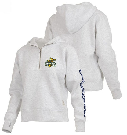 Women's Bananas Bronco Half Zip Hoodie - Ash