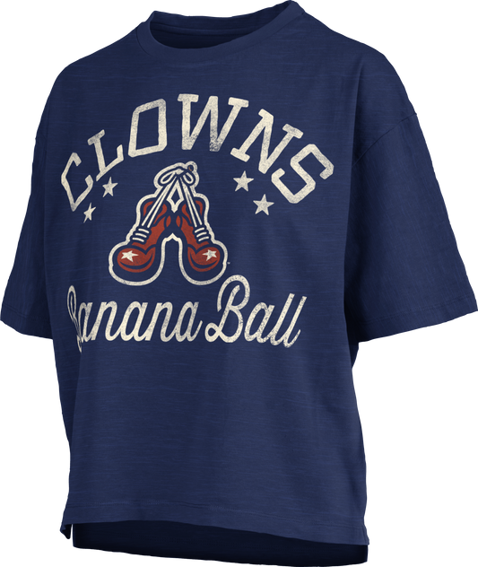 WOMEN'S Clowns Jade Motley Mid Rise Tee