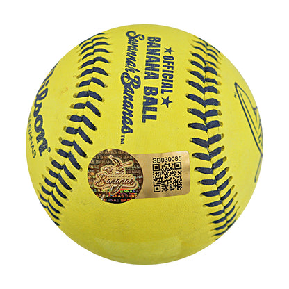 Vincent "The Dancing Umpire" Chapman Autographed and Inscribed Game Used Banana Ball from 3/15/25 at Tampa (2 of 2)