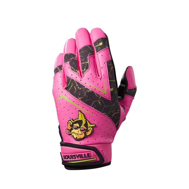 YOUTH Party Animals Louisville Slugger Batting Gloves - Pink