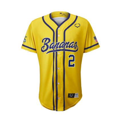 Bananas Reese Alexiades #2 EvoShield Jersey - Yellow