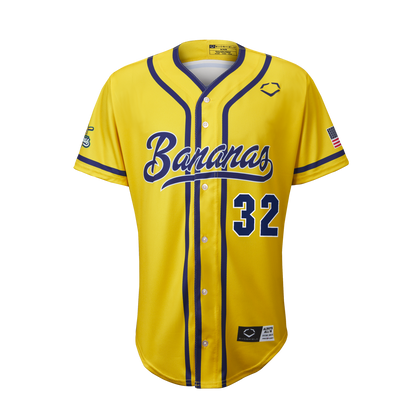 Bananas Kyle Perry #32 Evoshield Jersey - Yellow