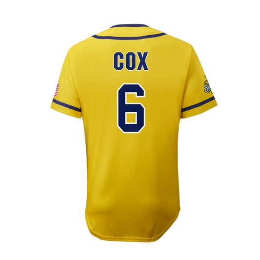 YOUTH Bananas Ryan Cox #06 EvoShield Jersey - Yellow