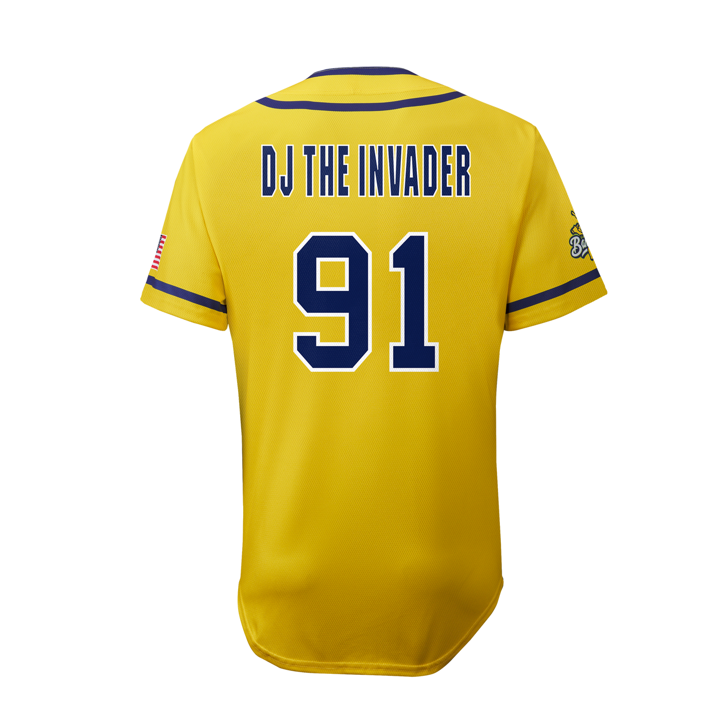 YOUTH Bananas DJ The Invader #91 EvoShield Jersey - Yellow
