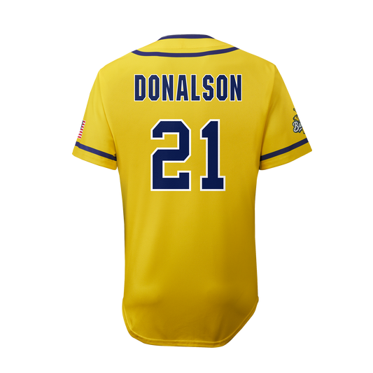 Bananas Jared Donalson #21 EvoShield Jersey - Yellow