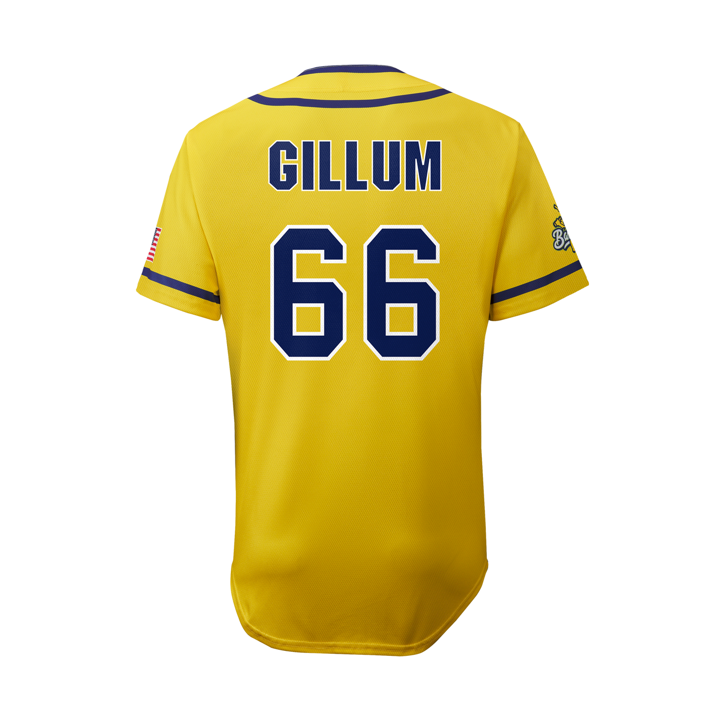 YOUTH Bananas Tyler Gillum #66 EvoShield Jersey - Yellow