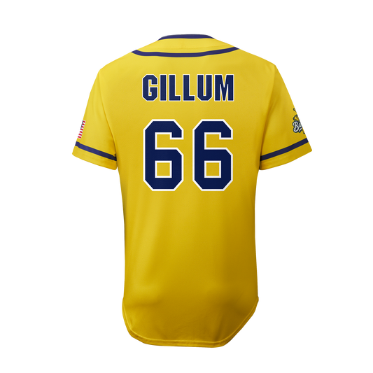 YOUTH Bananas Tyler Gillum #66 EvoShield Jersey - Yellow