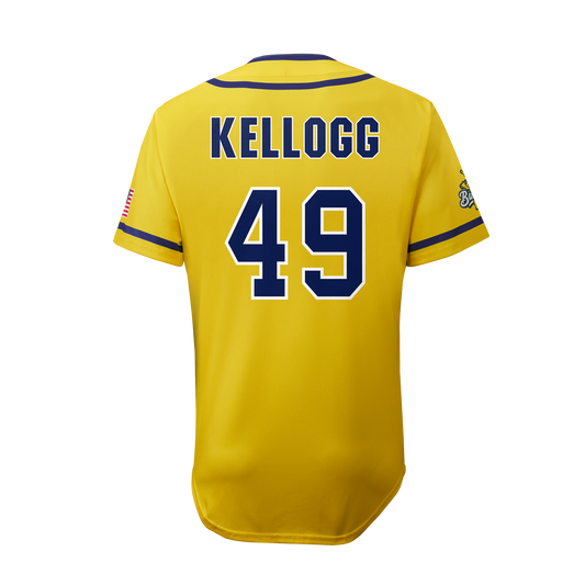 YOUTH Bananas Ryan Kellogg #49 EvoShield Jersey - Yellow