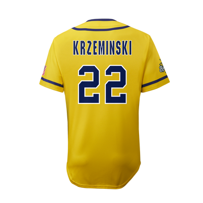 YOUTH Bananas Austin Krzeminski #22 EvoShield Jersey - Yellow
