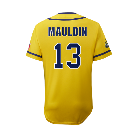 YOUTH Bananas Dalton Mauldin #13 EvoShield Jersey - Yellow