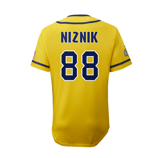 YOUTH Bananas Noah Niznik #88 EvoShield Jersey - Yellow