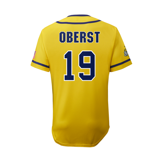 YOUTH Bananas Dan Oberst #19 EvoShield Jersey - Yellow