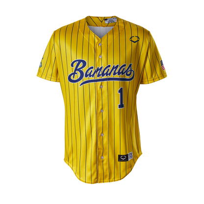 Bananas EvoShield Jersey - Yellow Pin Stripe