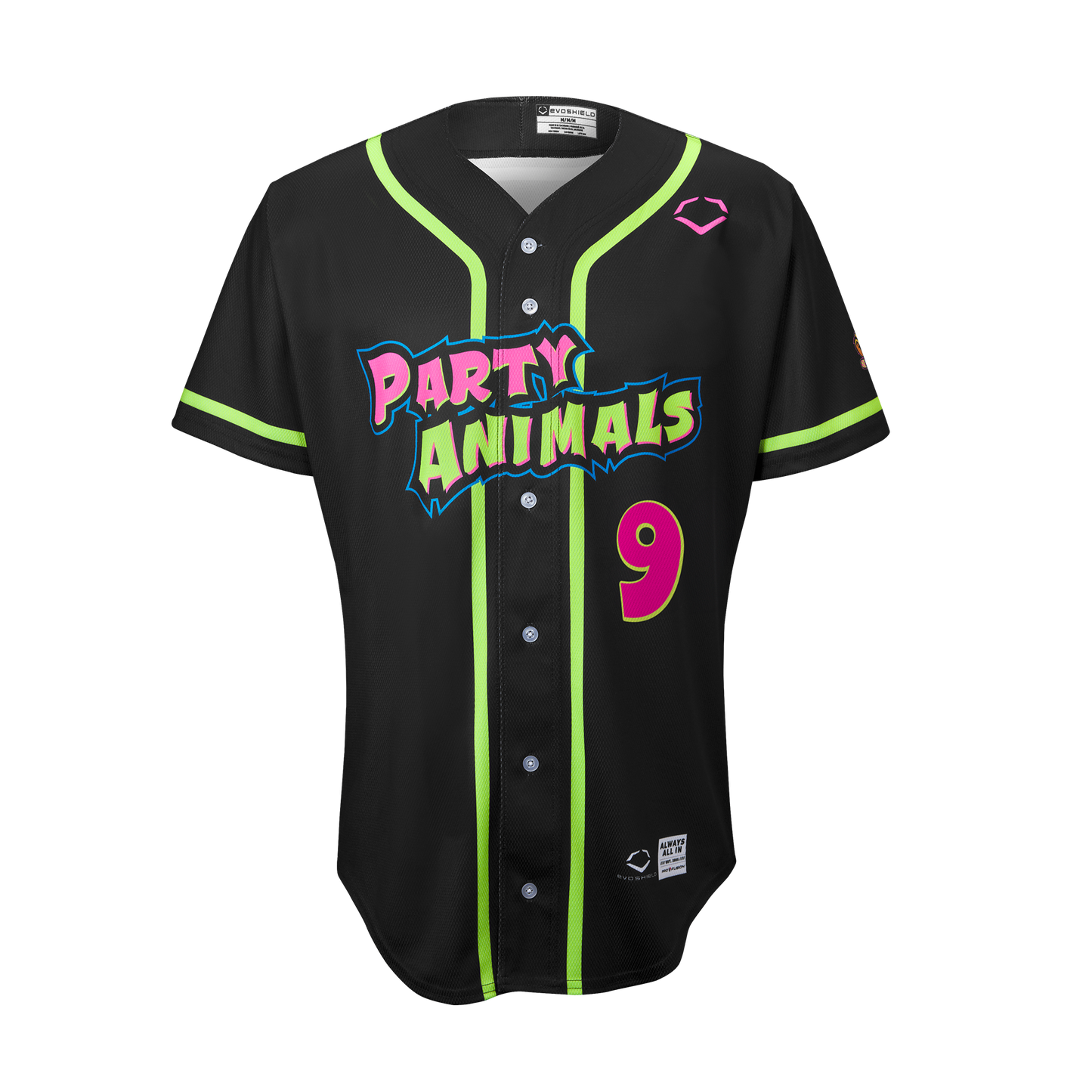 YOUTH Party Animals Dustin Baber #9 EvoShield Jersey - Black