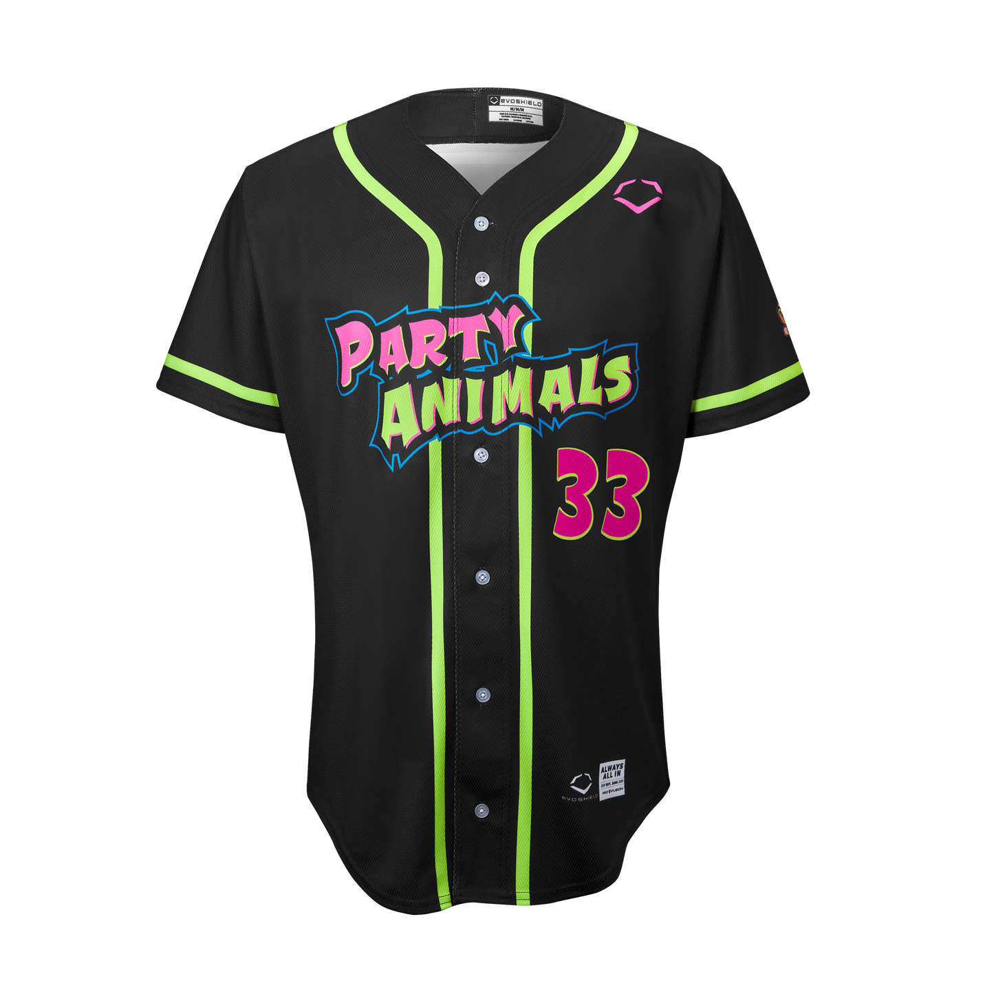 YOUTH Party Animals Connor Higgins #33 EvoShield Jersey - Black