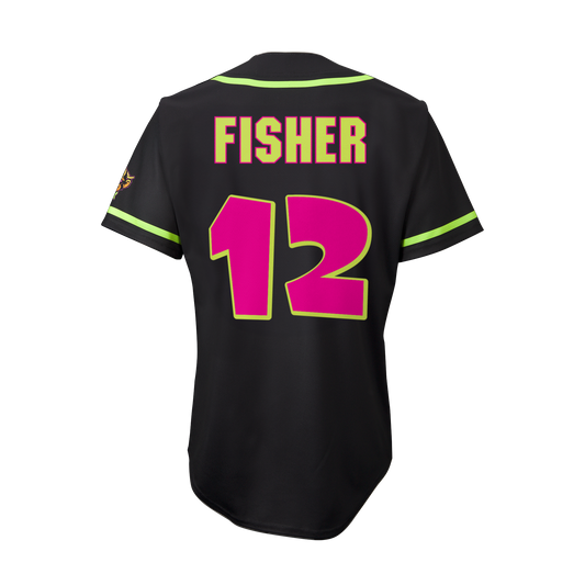 Party Animals Noah Fisher #12 EvoShield Jersey - Black