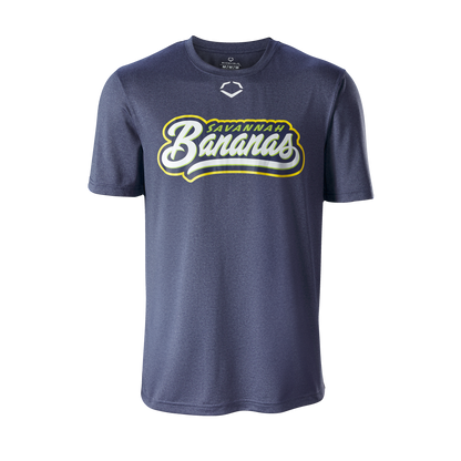 Bananas EvoShield Script Short Sleeve Tech Tee - Navy