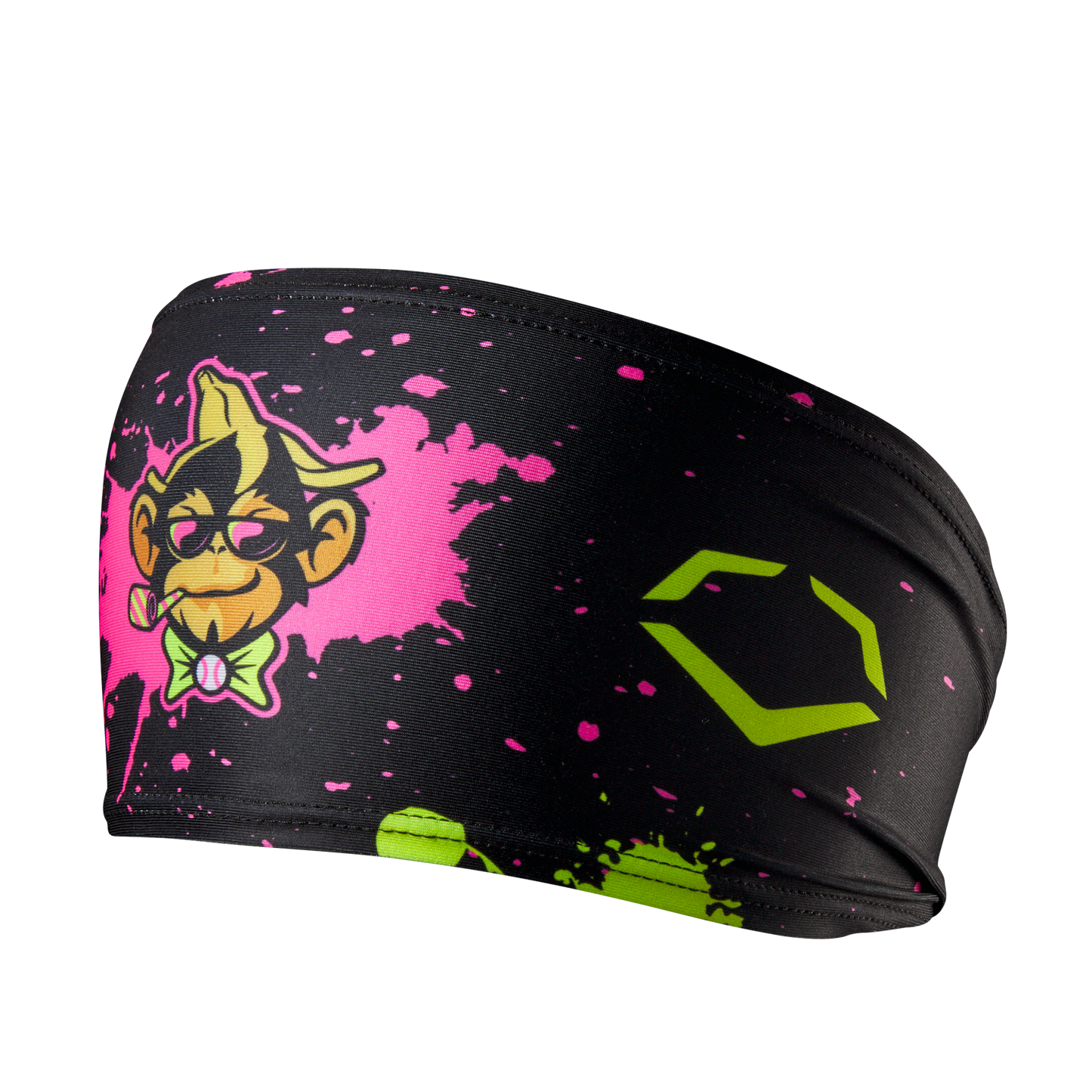 Party Animals EvoShield Headband - Black Paint Splatter