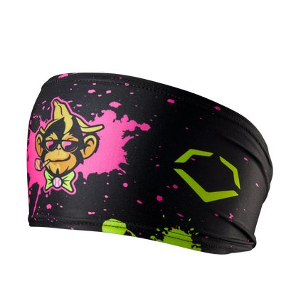 Party Animals EvoShield Headband - Black Paint Splatter