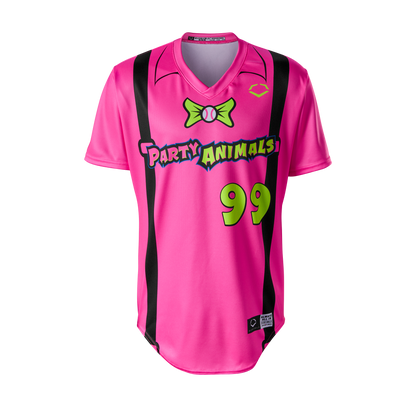 YOUTH Party Animals EvoShield Short Sleeve Jersey - Pink Suspenders