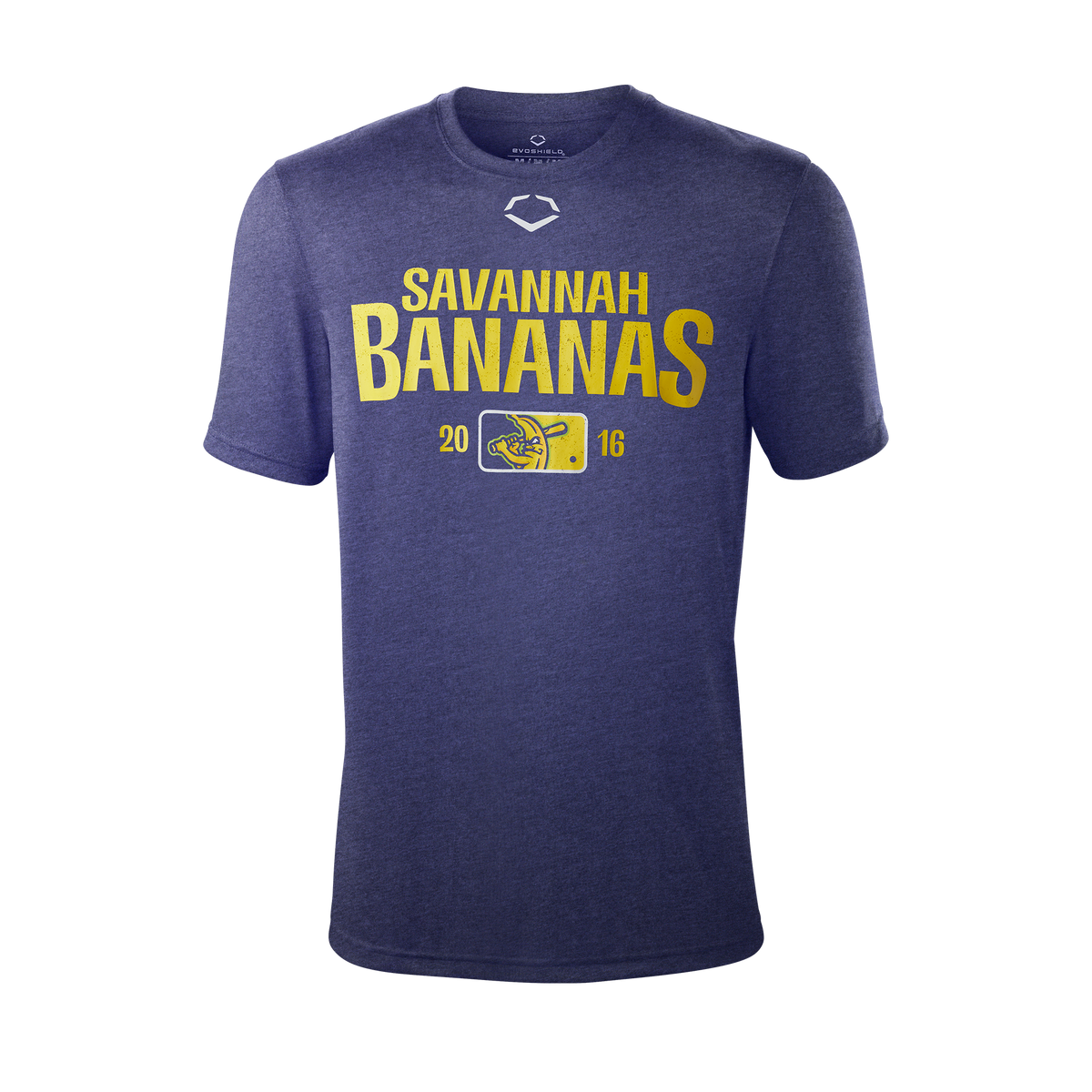 Bananas EvoShield Distressed Logo Tee - Navy Heather – Banana Ball Bananas EvoShield Distressed Logo Tee - Navy Heather – Banana Ball
