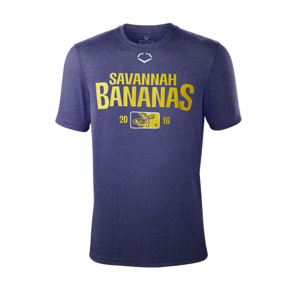 YOUTH Bananas EvoShield Distressed Logo Tee - Navy Heather