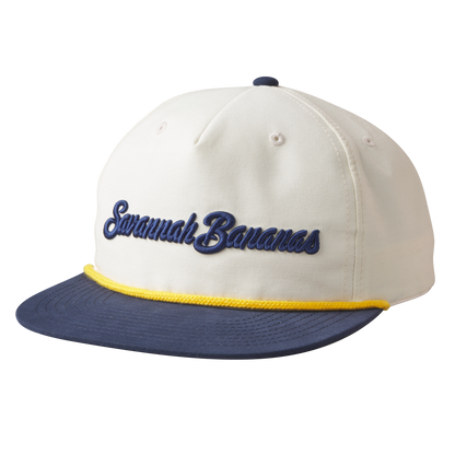 Bananas Evoshield Snapback Rope Hat - Cream/Navy