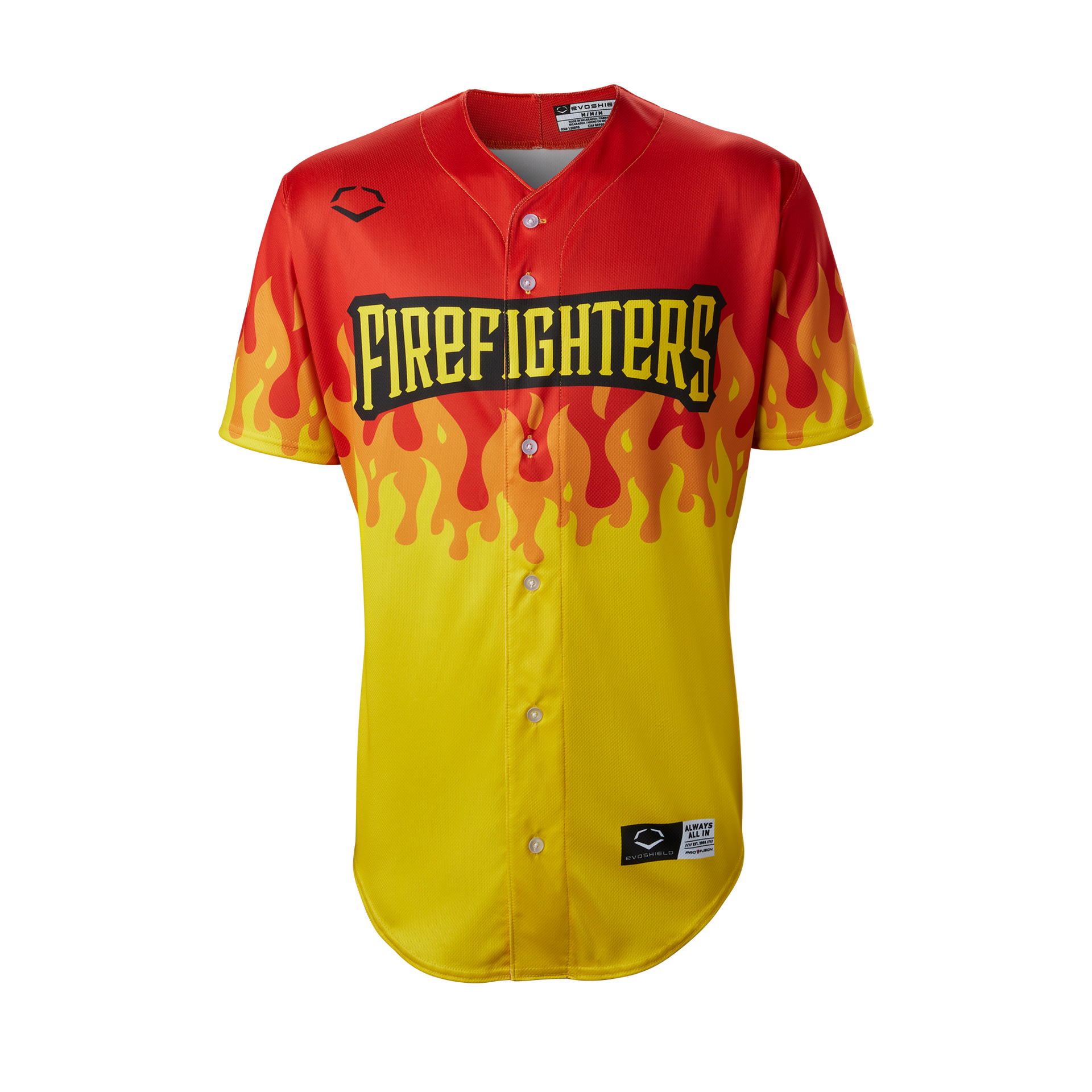 Firefighters EvoShield Jersey - Red Flame – Banana Ball