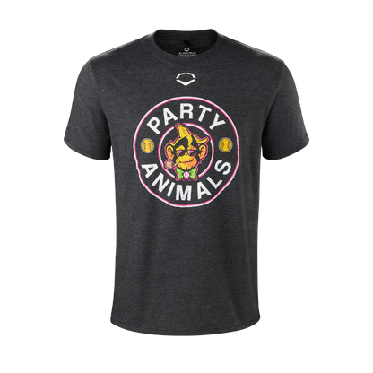 Party Animals EvoShield Circle Change Black Heather Tee