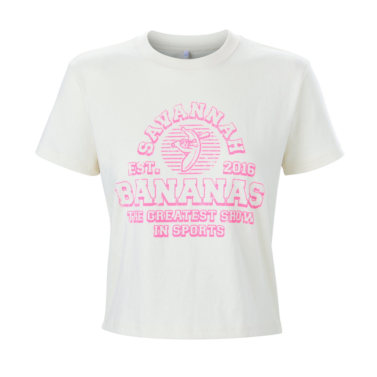 WOMENS Bananas EvoShield Sunrise Crop Tee - Vintage White