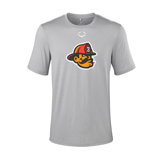 Firefighters EvoShield Fighter Head Tech Tee- Grey Heather
