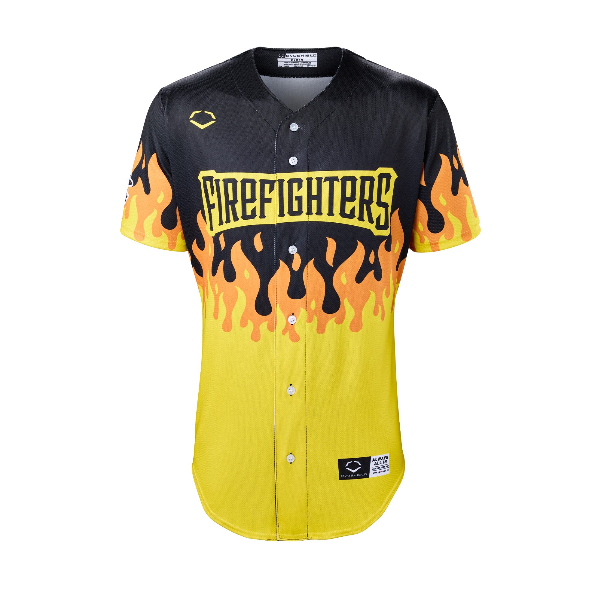 Firefighters EvoShield BBCL Jersey - Black Flame – Banana Ball