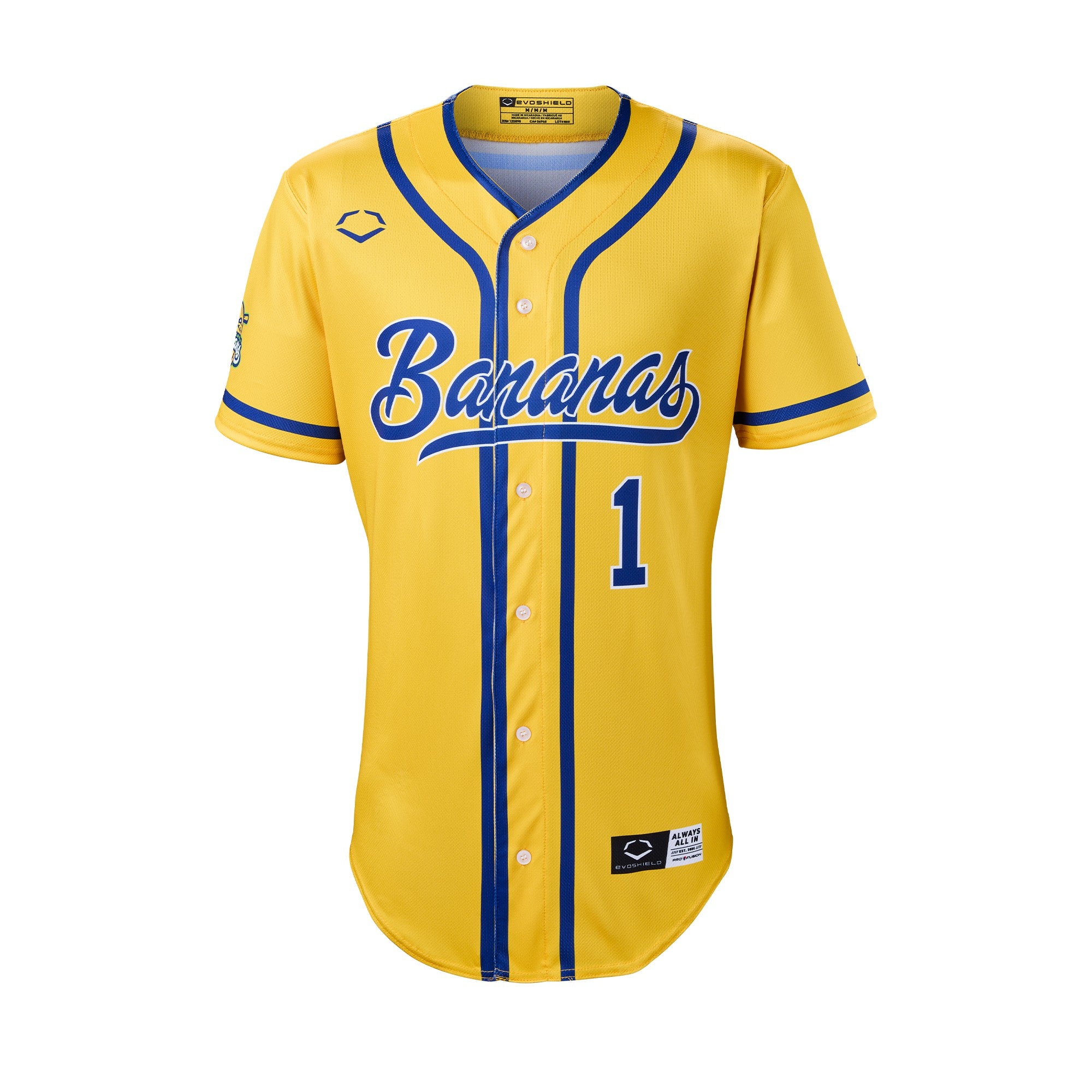 YOUTH Bananas EvoShield BBCL Jersey - Yellow – Banana Ball