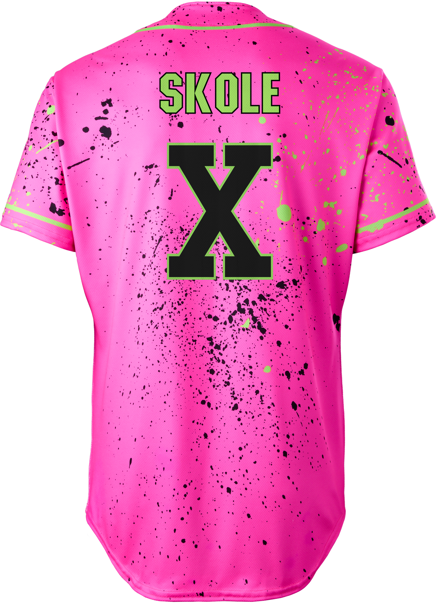 Party Animals Jake Skole #X Evoshield Jersey - Pink Splatter Paint
