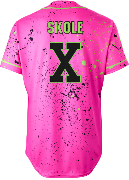 Party Animals Jake Skole #X Evoshield Jersey - Pink Splatter Paint
