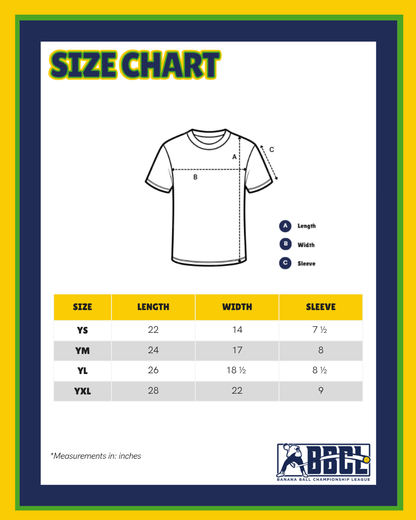 YOUTH Bananas EvoShield Short Sleeve Shirsey - Yellow