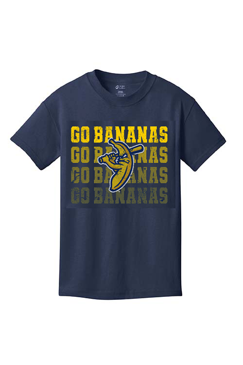 YOUTH Bananas Short Sleeve Go Bananas Tee - Navy
