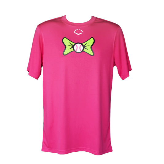 Party Animals EvoShield Bowtie Tech Tee - Pink