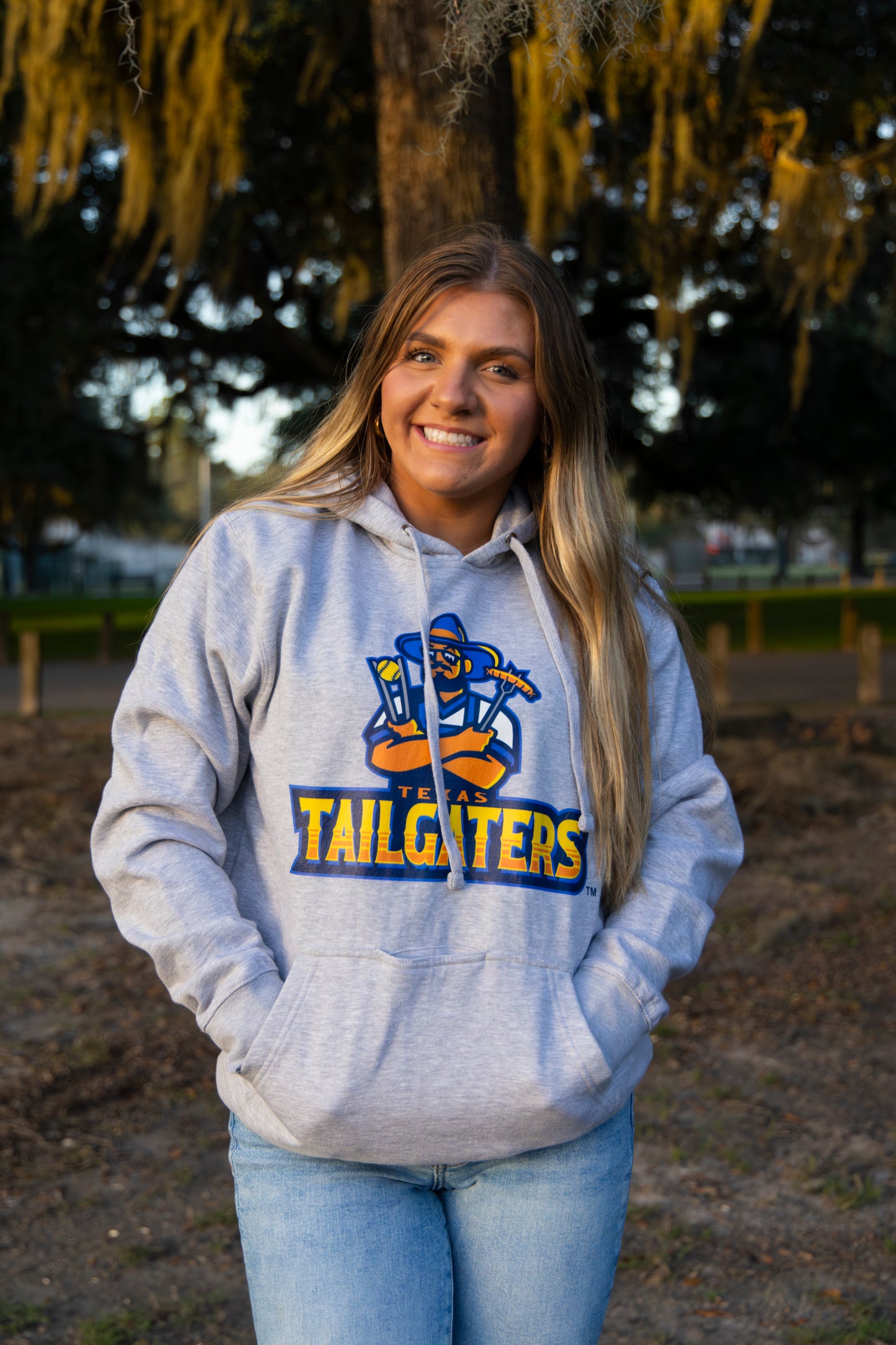 Tailgaters Primary "The Tailgater" Hoodie - Grey Heather