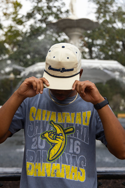 Bananas Evoshield Snapback Rope Hat - Cream