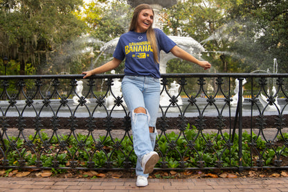 Bananas EvoShield Distressed Logo Tee - Navy Heather