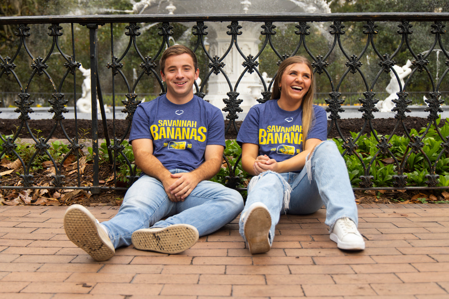 Bananas EvoShield Distressed Logo Tee - Navy Heather