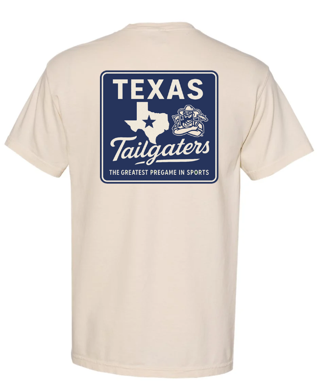 Tailgaters Comfort Colors State Sign Pocket T-Shirt