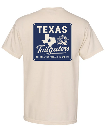 Tailgaters Comfort Colors State Sign Pocket T-Shirt