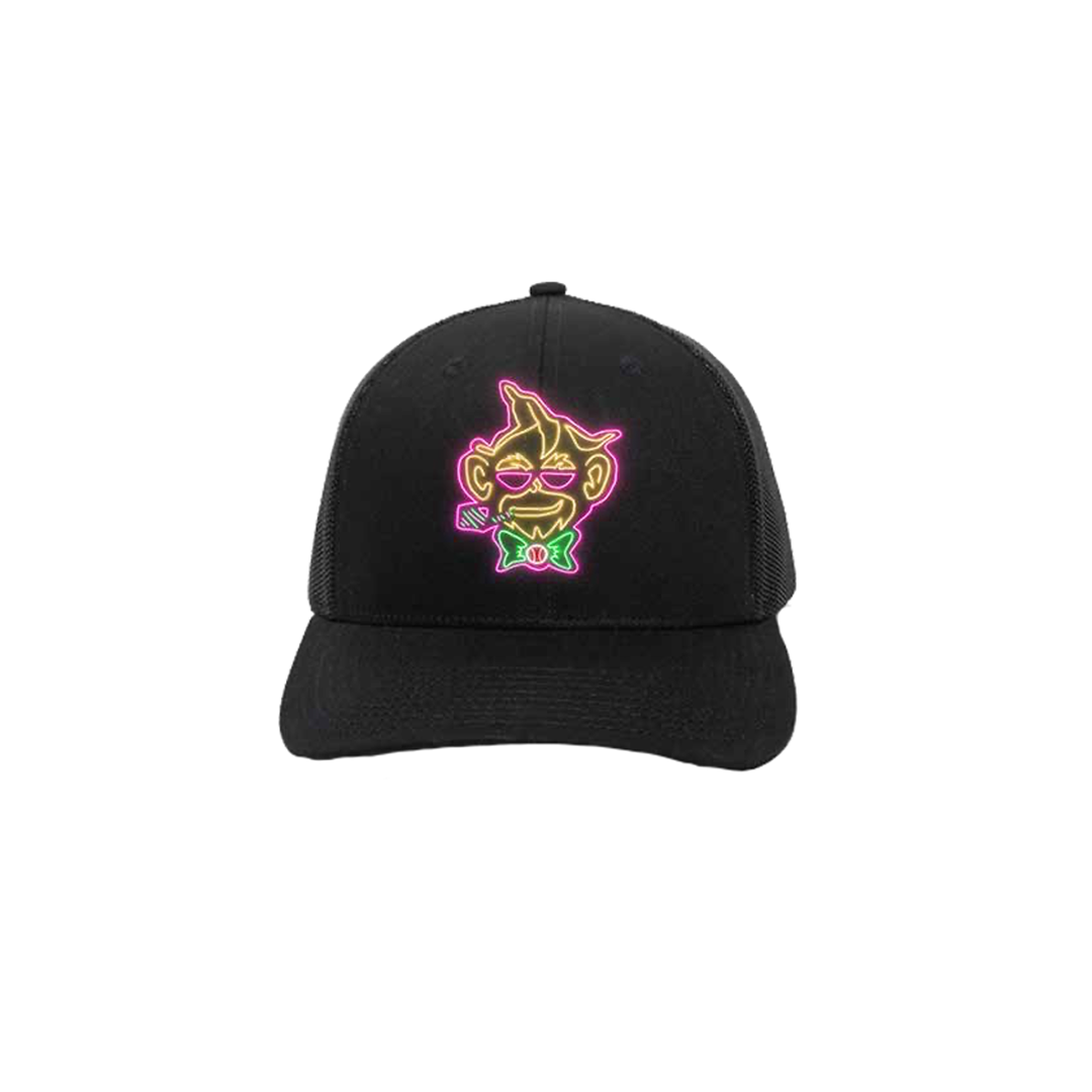 Party Animals Neon Logo Trucker Hat - Black